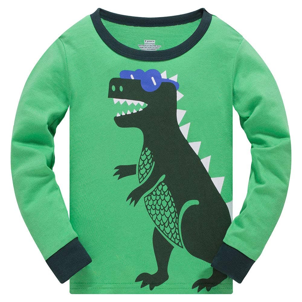 TEDD Boys Pyjamas Dinosaur Nightwear Cotton Toddler Clothes Kids Sleepwear Long Sleeve Christmas Pjs Sets 2 Piece Outfit Xmas Gift 1-12 Years — view 8