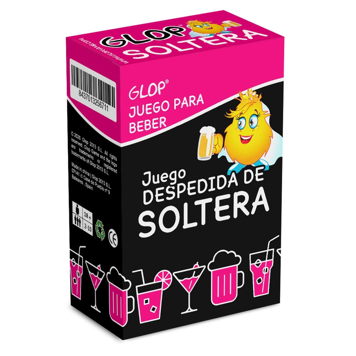 Glop Despedida de Soltera - Juego para Beber y Animar la Fiesta - Ideas Originales para la Novia - Bride to Be - Accesorios y Complementos - Artículos y Decoración para Despedida