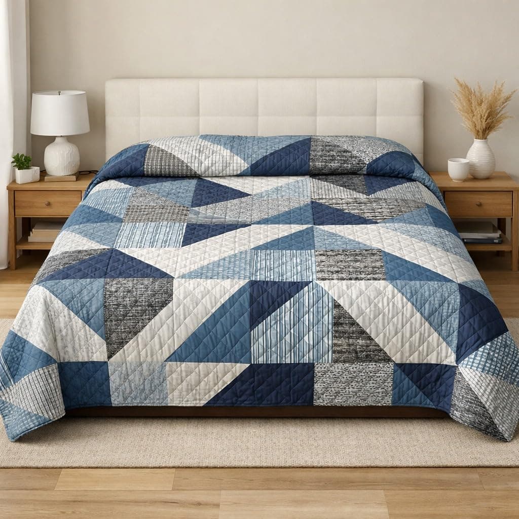 Genérico Colcha Bouti Acolchada Ligera para Cama | Edredón de Verano Suave y Transpirable | Cubrecama Decorativo Disponible en Varios Diseños y Medidas. (Multicolor, Cama 90, Hojas Suaves) — view 5