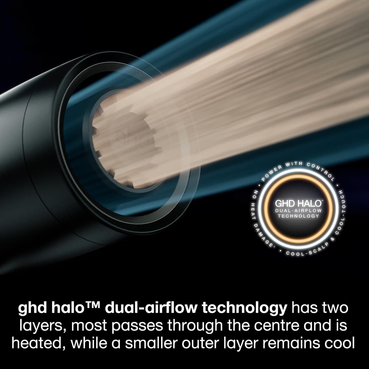ghd Speed Ionic Hair Dryer in Silver White - Fast, Quick, Powerful Blow Dries with Control & No Heat Damage, ghd's Best Blow Dryer - for All Hair Types (UK Plug) — view 4
