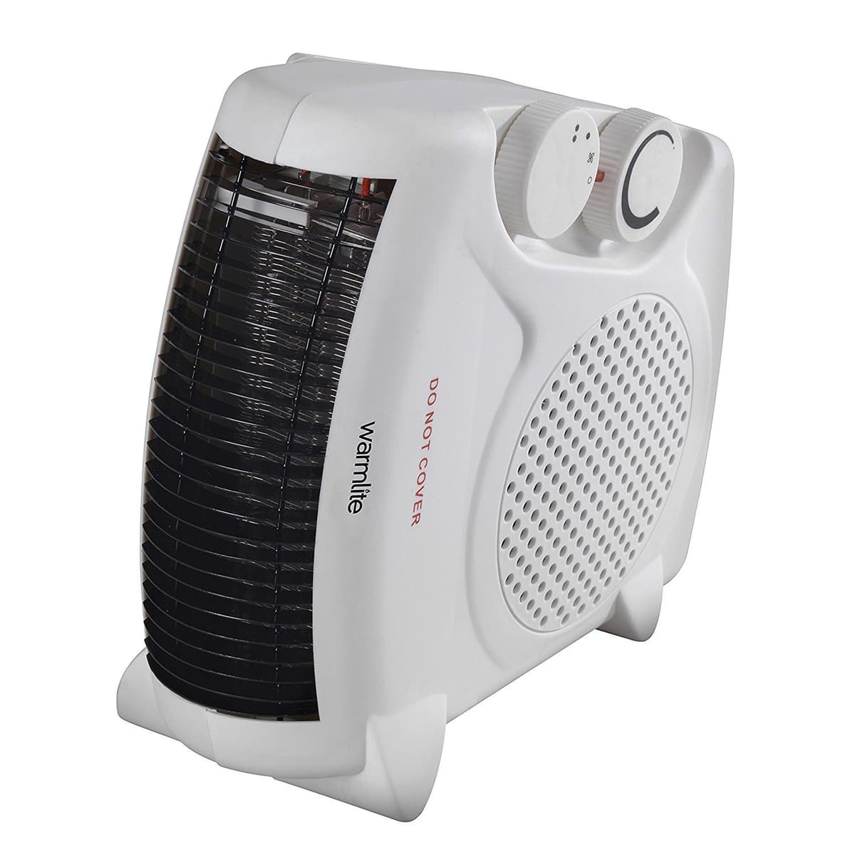Warmlite Thermo Fan Heater with 2 Heat Settings and Overheat Protection, 2000W, White, WL44001