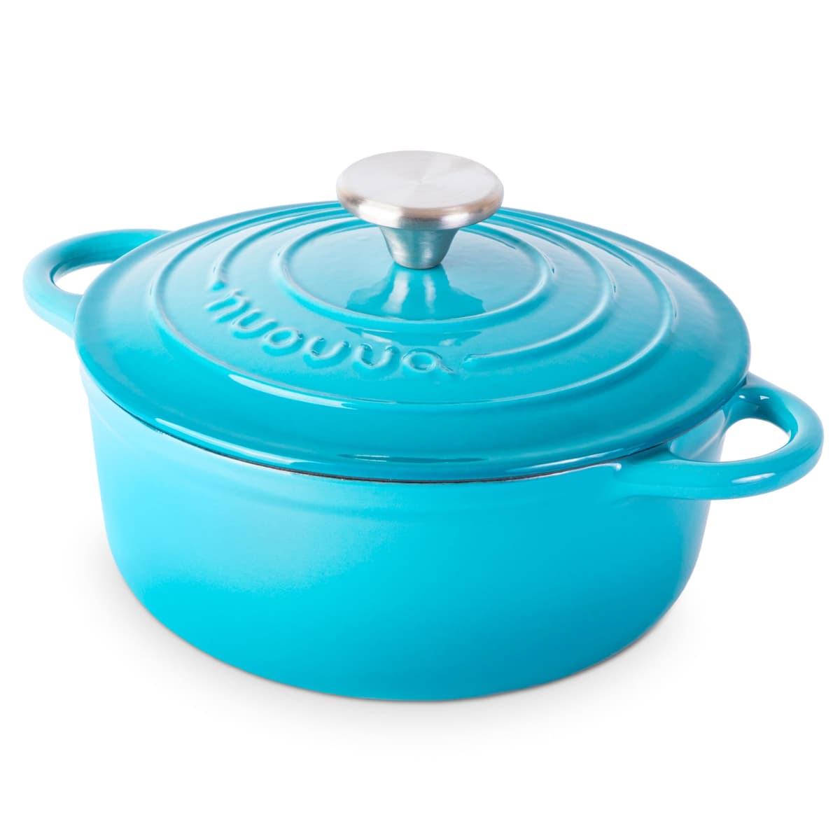 Nuovva Enamelled Cast Iron Dutch Oven Pot with Lid – 5 Quart Casserole Dish – Ceramic Dutch Oven for Bread Baking, Roasting, Braising & Stews – Oven Safe up to 500°F – 24cm Orange — view 40