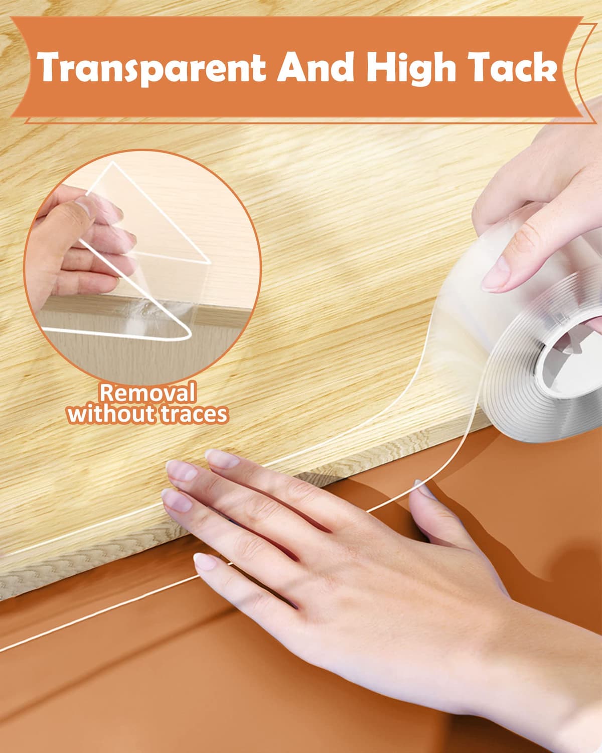 Loiion Protectores Esquinas Bebes Transparente, 3m Pre-Adhesivo Extra Fuerte Cinta Nano Tape, Multifuncional Protectores para Esquinas y Bordes, Protección para los Bordes y Esquinas (5cm Ancho) — view 2