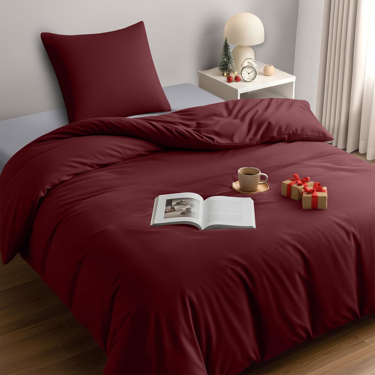 Utopia Bedding Funda Nordica Cama 180 - Microfibra Juego de Funda Nordica 240x260 cm y 2 Fundas de Almohada 65x65 cm (Blanco) — view 13