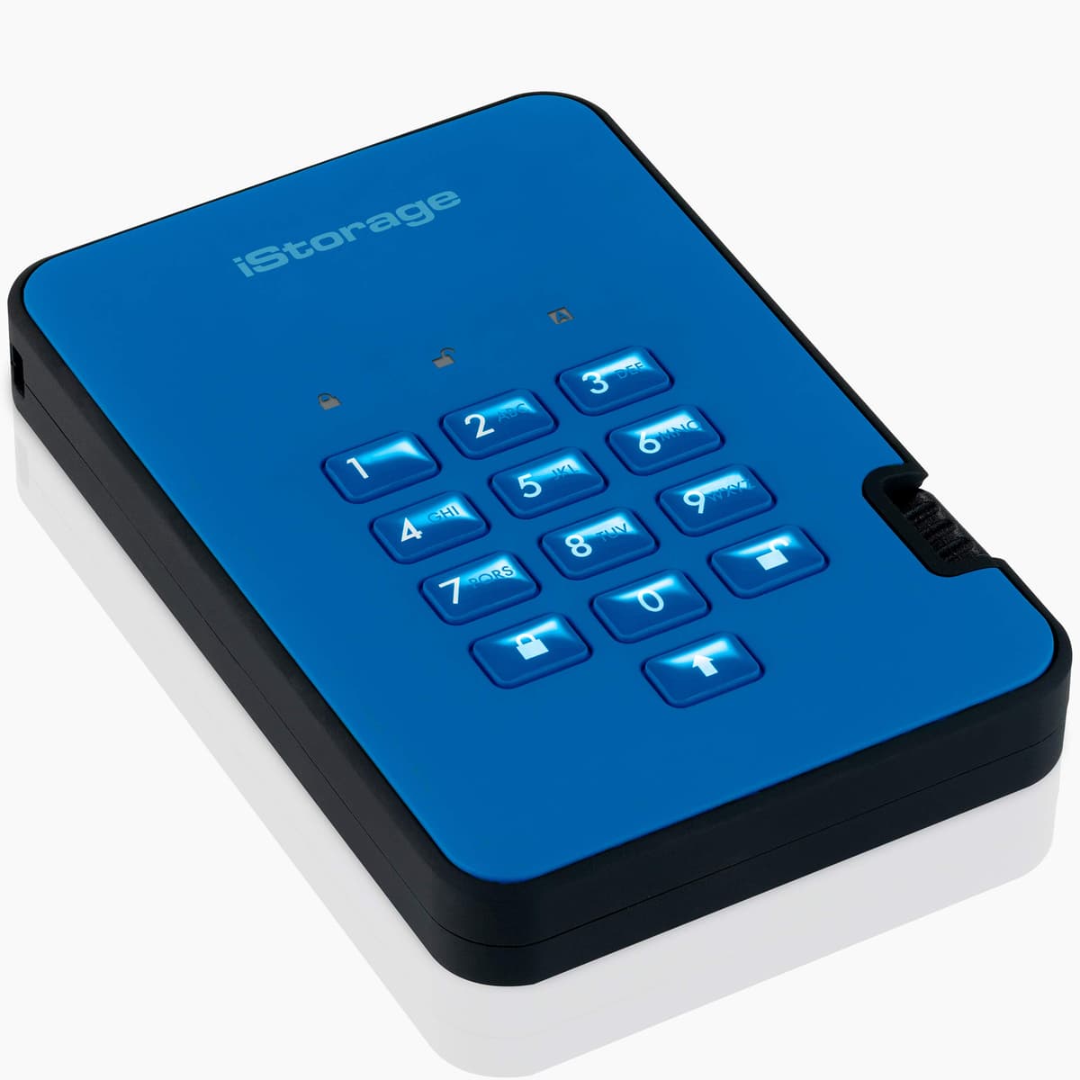 iStorage diskAshur2 SSD 256GB Red - Secure portable solid state drive - Password protected - Dust & water resistant - Hardware Encryption — view 19