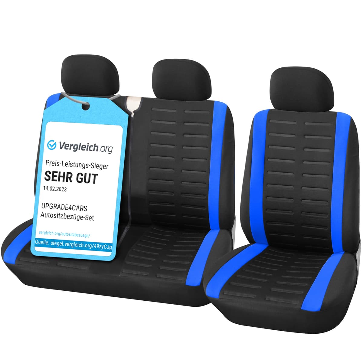 Upgrade4cars Fundas Asientos Delanteros Coche Universales Negro | Cubre Universal | Protector de Asiento Delantero para Conductor y Copiloto | Accesorios Interior Decoracion — view 31