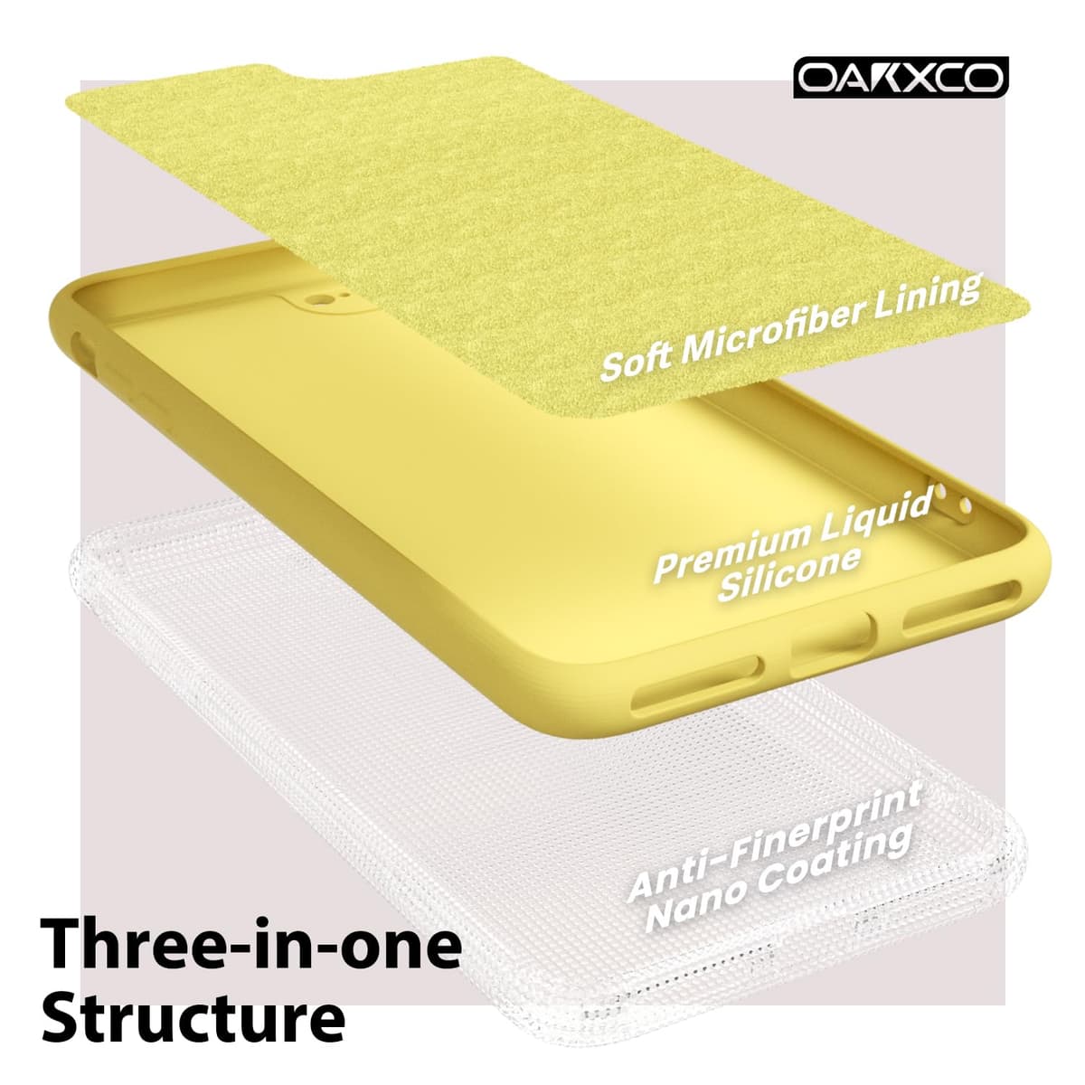 oakxco for iPhone 17 Pro Max Phone Case Liquid Silicone, Cute Thin Slim Grip Soft Rubber Gel for Women Men, Smooth Matte TPU Plain Solid Color Girly Simple Case with Camera Cover, Light Pink — view 1097
