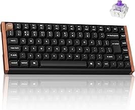 Keychron K2 HE Wireless Custom Mechanical Keyboard - Hall Effect Magnetic Switch, Rapid Trigger, 2.4G/Bluetooth 5.2/USB-C, QMK/VIA, Aluminium & Wood, RGB Backlit(Mac/Windows/Linux), UK Layout
