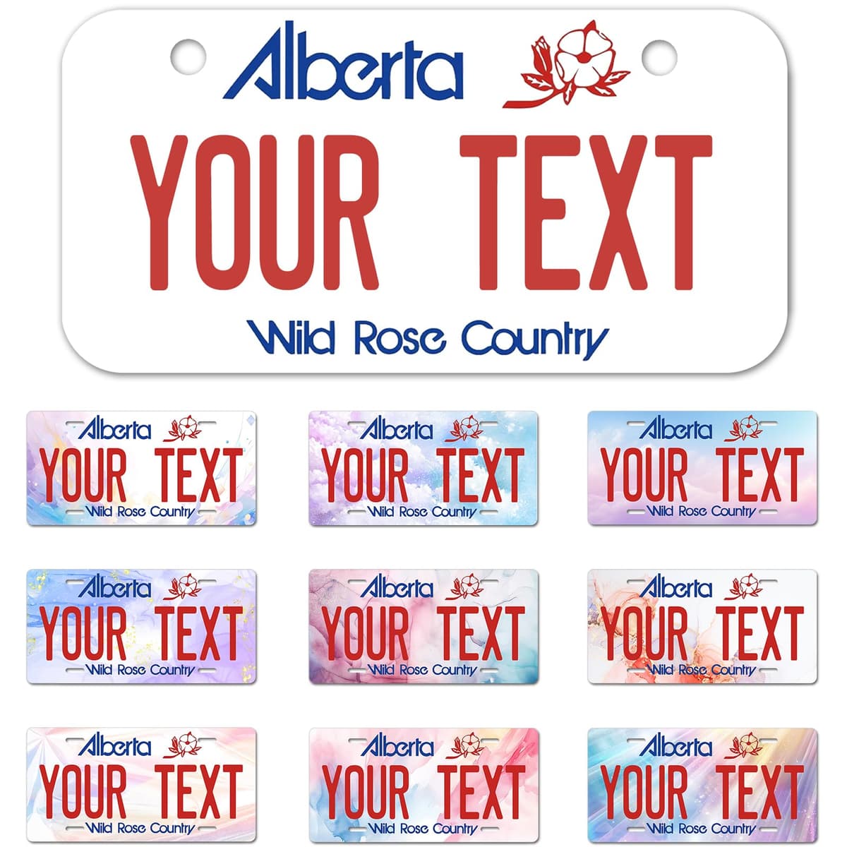 Alberta License Plate, 6"×12" Custom License Plate — view 46
