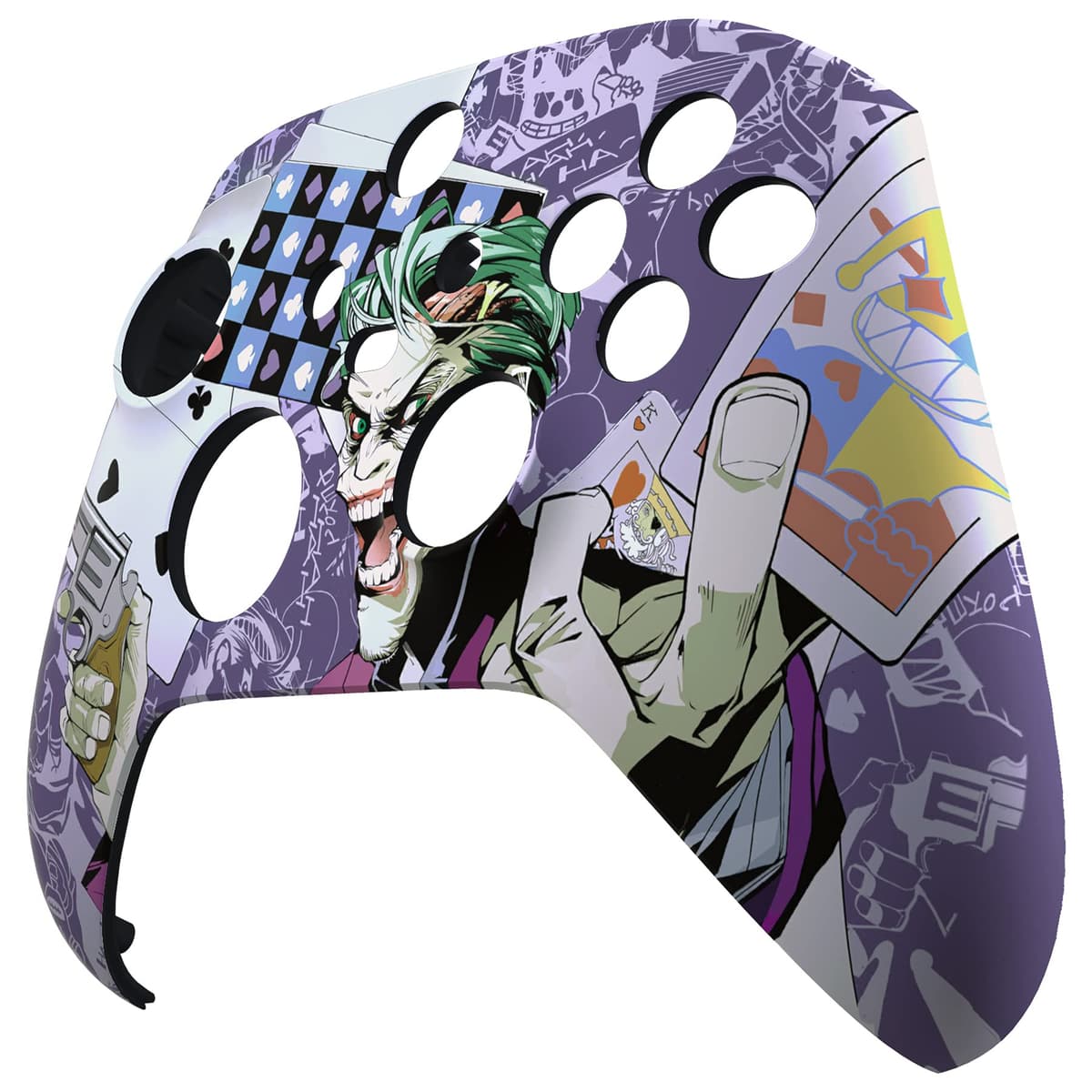 eXtremeRate Custom Shell for Xbox Series X & S Controller - Revitalize Your Controller - Clown Cards Replacement Cover Front Housing Cover for Xbox Core Controller Wireless [Control NOT Included] — view 5