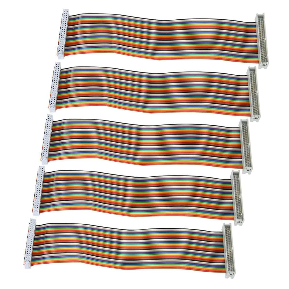 5PCS 20cm GPIO Cable para, Macho a Hembra 40pin Breadboard Jumper Wires Alambre Accesorios de computadora, para T-Board, protoboard, etc.(Colocar) — view 3