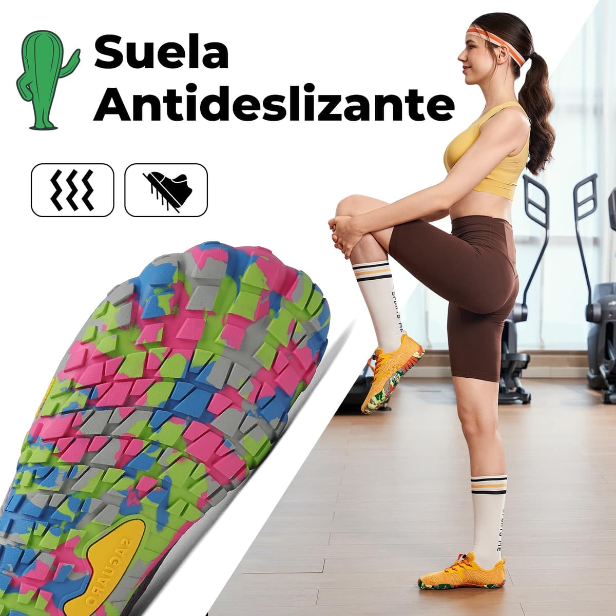 SAGUARO Barefoot Zapatillas Minimalista Ligera Zapatillas de Trail Running para Zero Drop Soles, Gr.36-48 — view 4