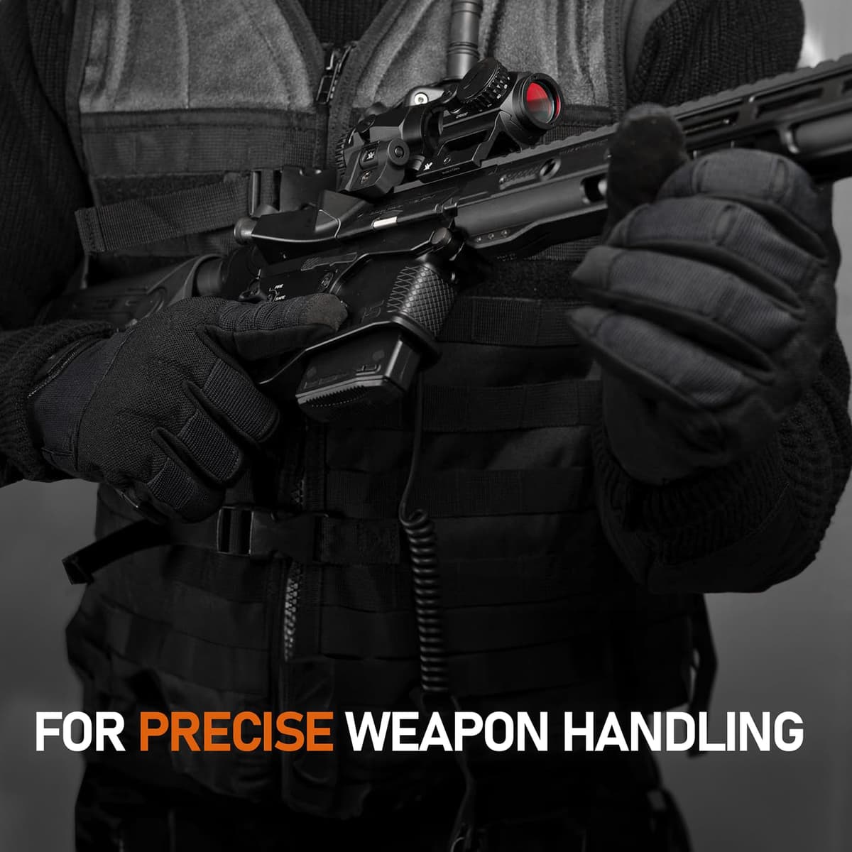 ACE Schakal Outdoor Glove - Guantes Tácticos para Airsoft, Paintball y Deportes de Tiro - Capaz de Pantalla Táctil - S - XXL — view 4