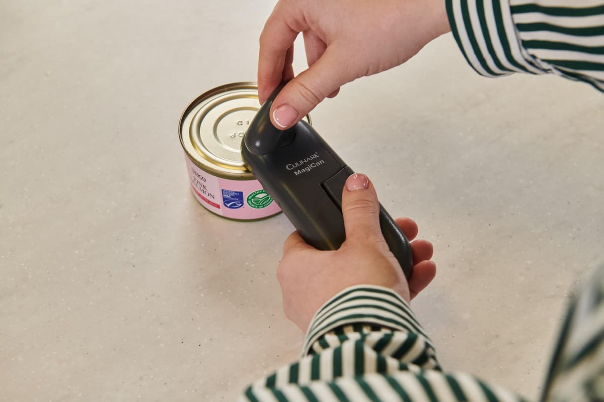 Culinare MagiCan Tin Opener, Grey, Plastic/Stainless Steel, Manual Can Opener, Comfortable Handle for Safety and Ease — view 10