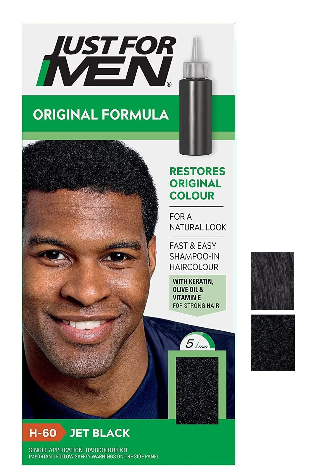 Just for men Original Formula Dark Brown Black Hair Dye, Restores Original Colour for a Natural Look H45 — view 9
