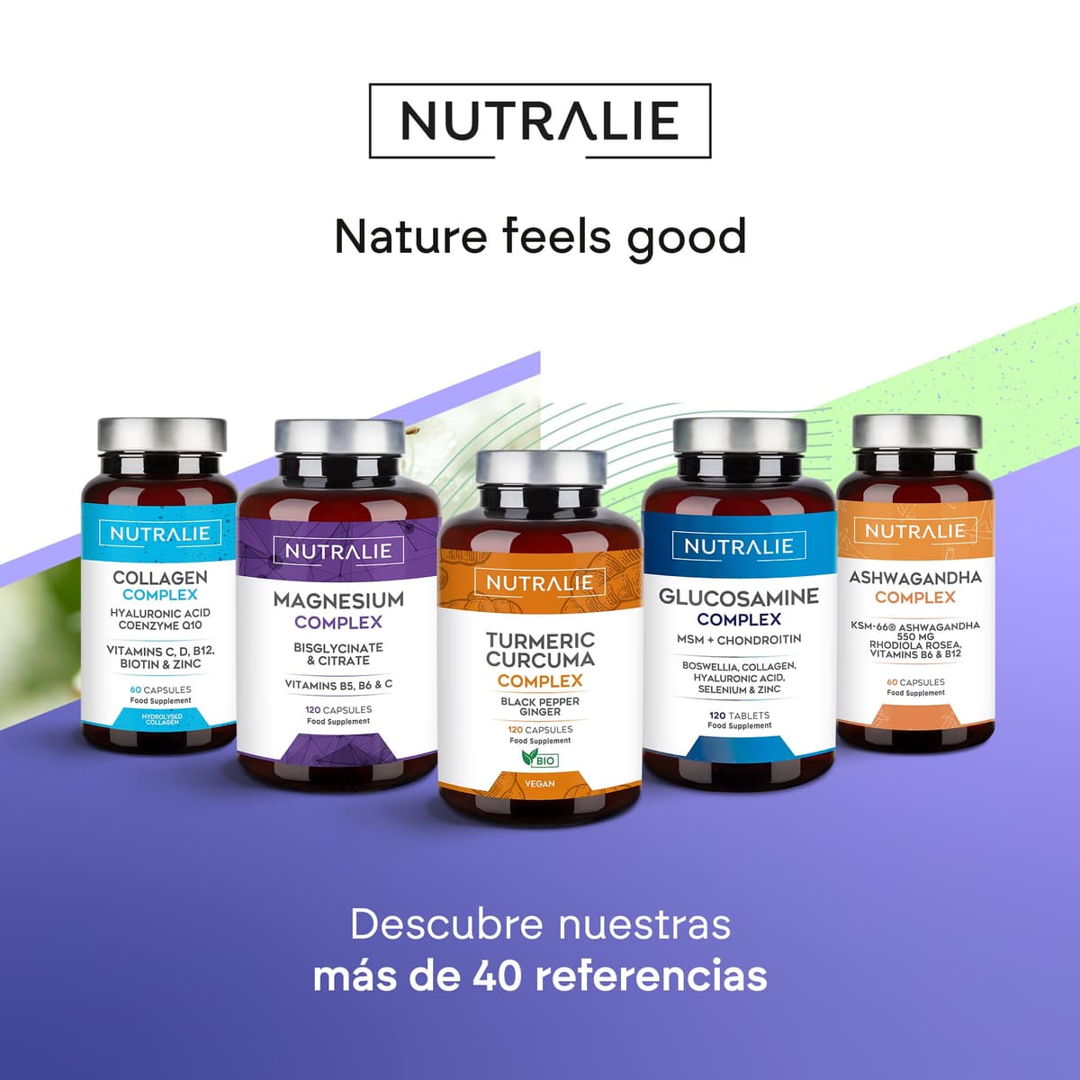 Colágeno Ácido Hialurónico - Hidrolizado + Biotina + Q10 - Piel Cartílago - Vit C D B12 y Zinc - Collagen Complex - 60 Cápsulas Nutralie — view 5