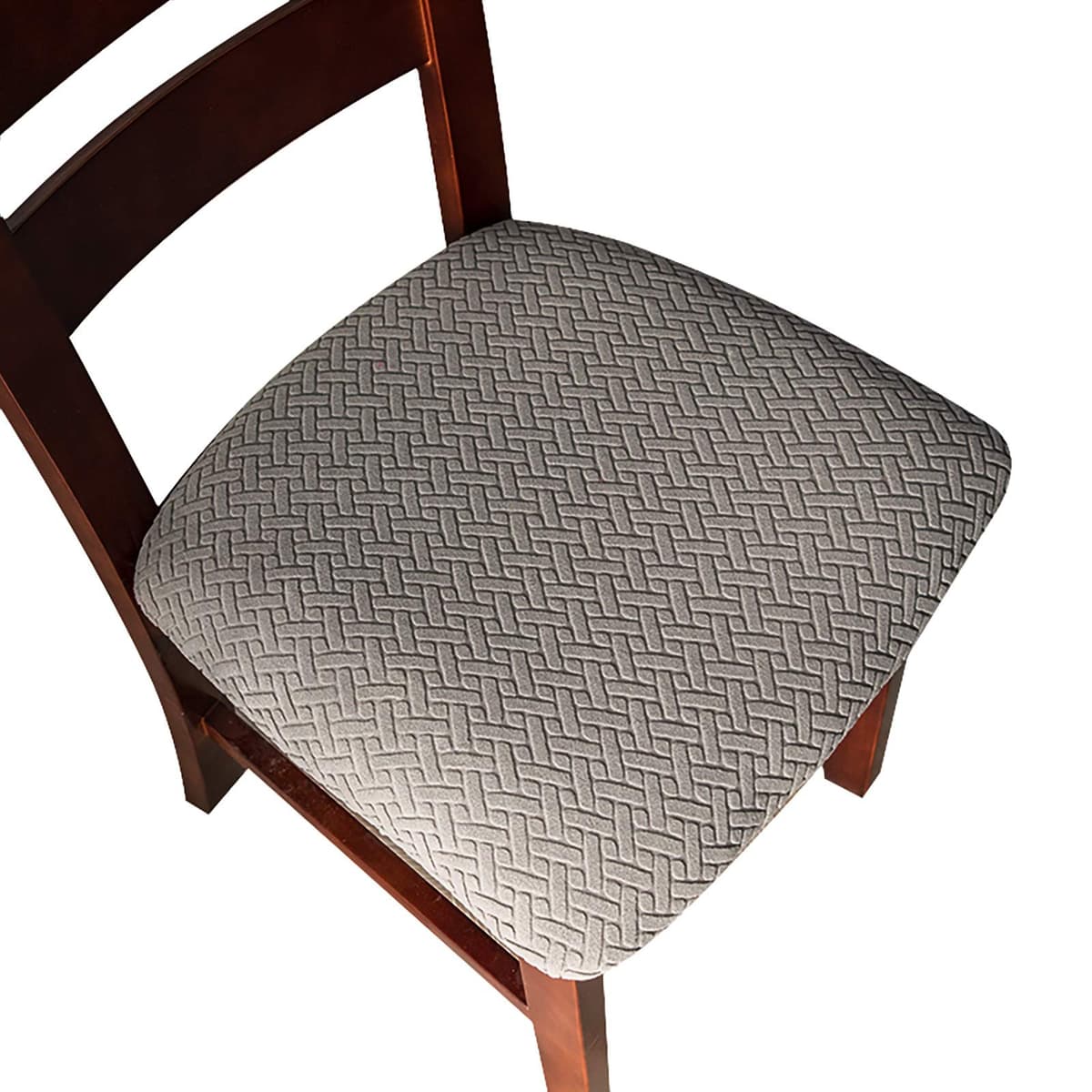 Genina Seat Covers for Dining Room Chair Seat Slipcovers Kitchen Chair Covers (Taupe, 4 Pcs) — view 18