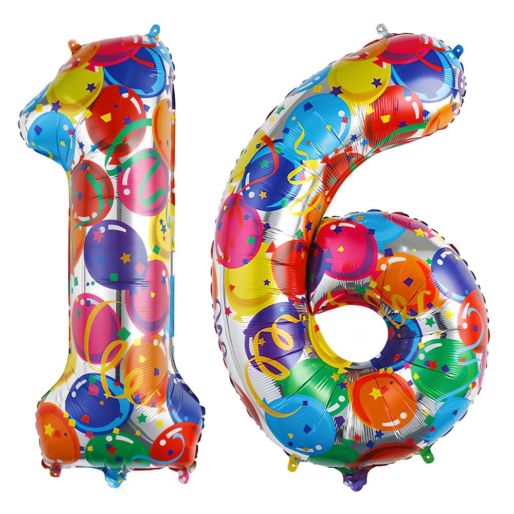 Foil Globo Número 5 Azul 40" (101cm), Inflable Helio o aire, Gigante Numeros 0-9, 10-19, 20-29, 30-100, Grande Globos Decoración para La Boda Aniversario y Cumpleaños Fiestas — view 493