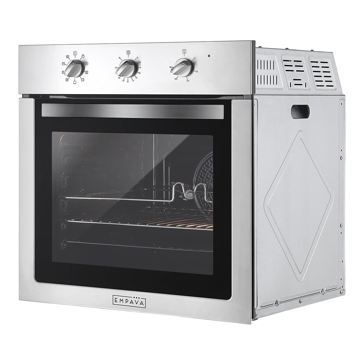 Empava Built In Oven - 72L, 12 Functions, 60cm, 2800W Stainless Steel Electric Fan Oven — view 5