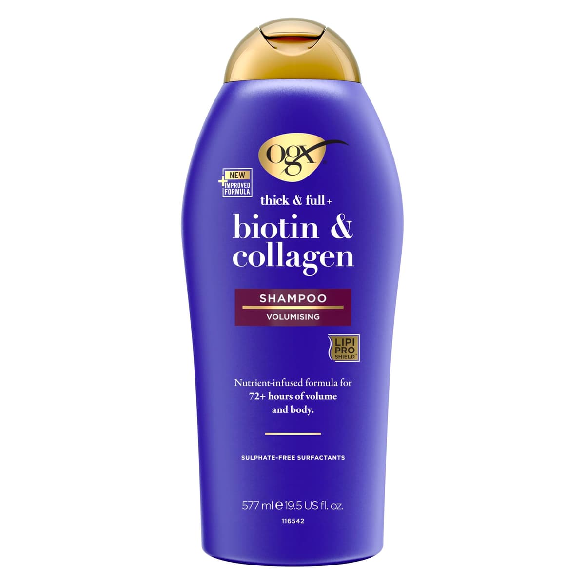 OGX Biotin and Collagen Volumising Hair Shampoo, Thick and Full, with Vitamin B7 Biotin, and Collagen, for Fine Hair, Sulfate Free Surfactants, 385ml — view 12