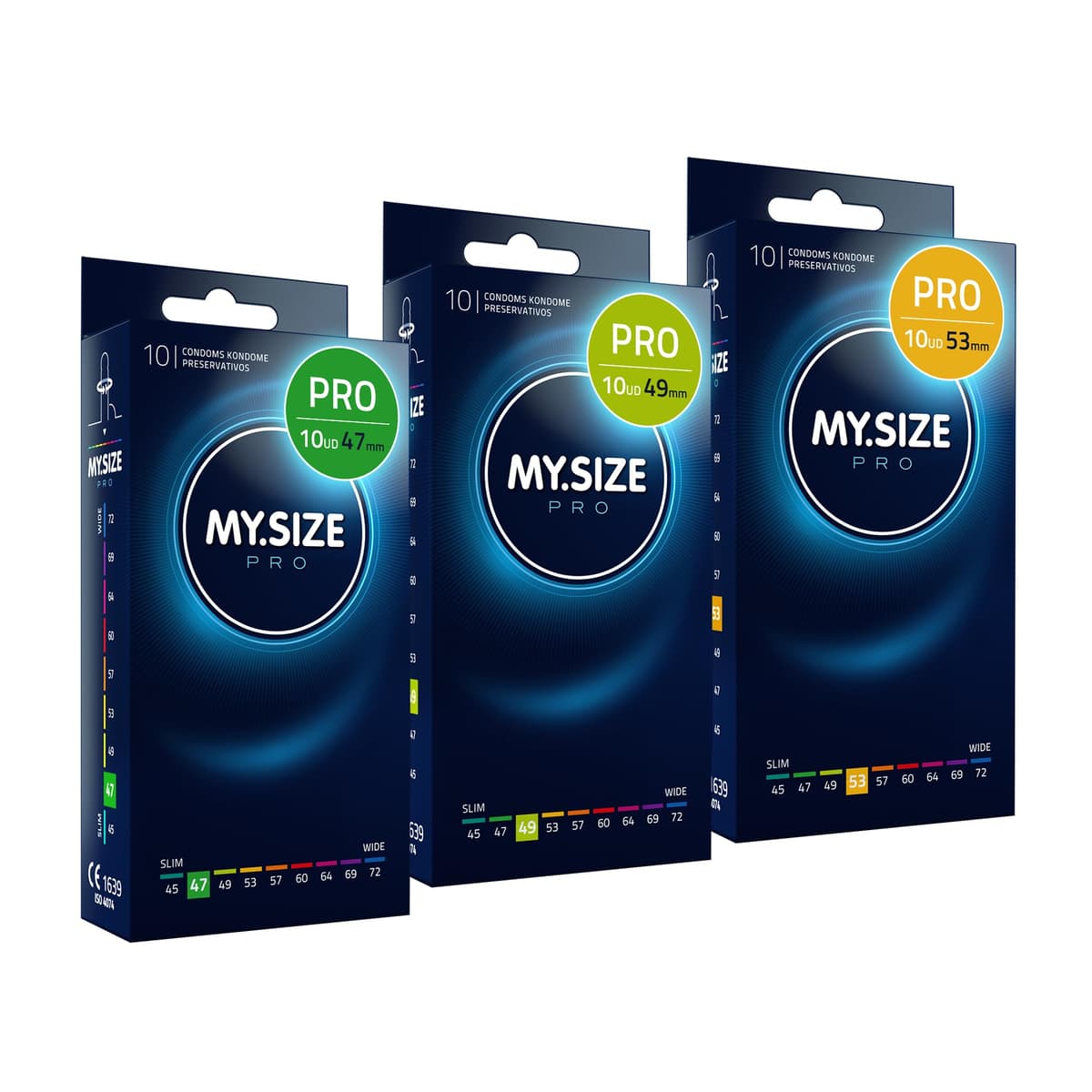 MY.SIZE PRO Condones ÉLITE, talla 5, 60 mm, XL, 10 piezas - Látex Vytex extra puro, fácil de abrir — view 10
