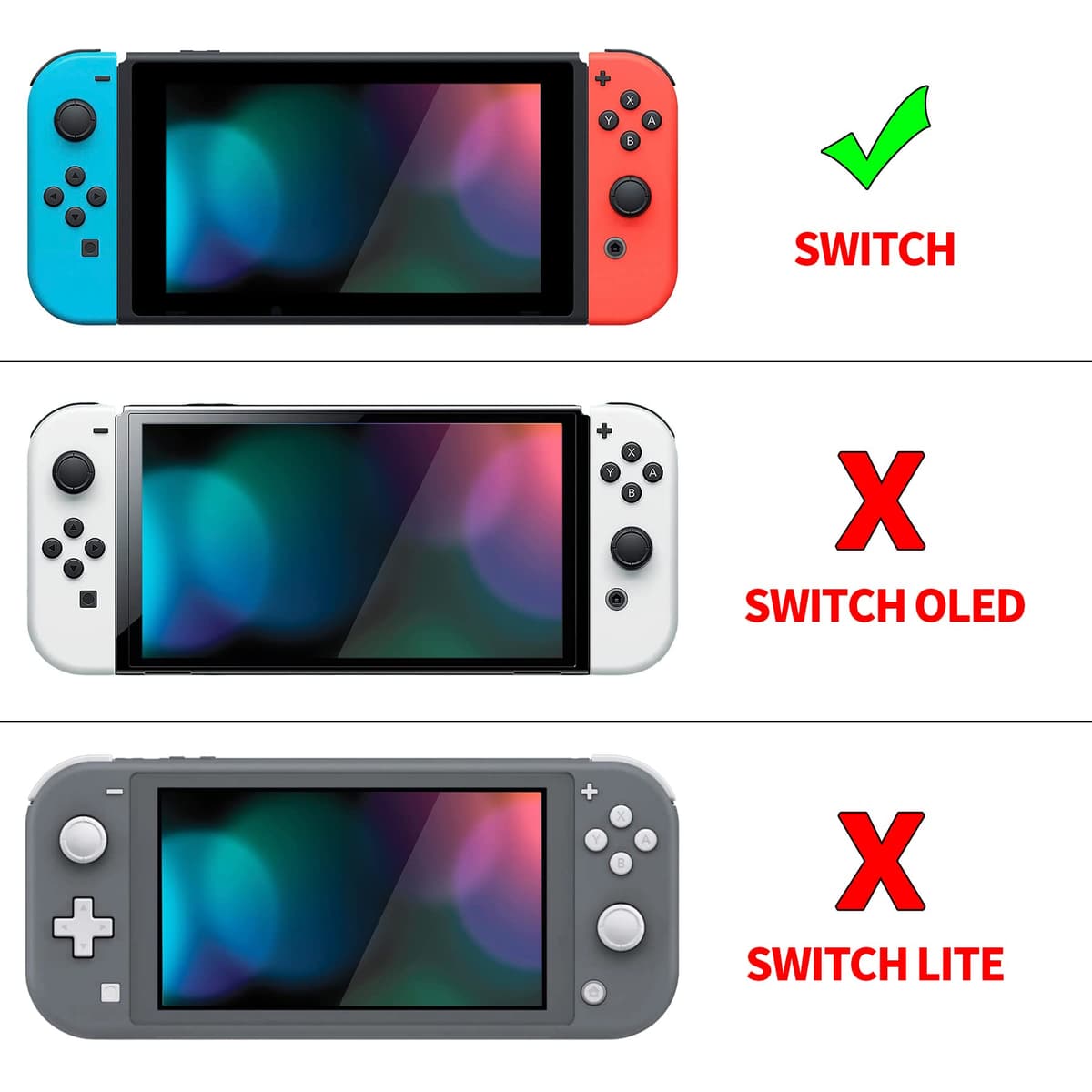 PlayVital ZealProtect Soft Protective Case for Nintendo Switch, Flexible Cover Protector for Switch with Tempered Glass Screen Protector & Thumb Grips & ABXY Direction Button Caps - Hot Spring Kitties — view 2