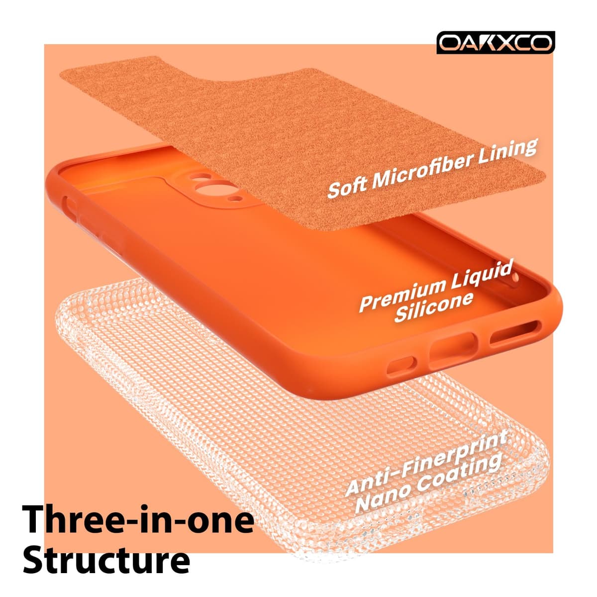oakxco for iPhone 17 Pro Max Phone Case Liquid Silicone, Cute Thin Slim Grip Soft Rubber Gel for Women Men, Smooth Matte TPU Plain Solid Color Girly Simple Case with Camera Cover, Light Pink — view 34