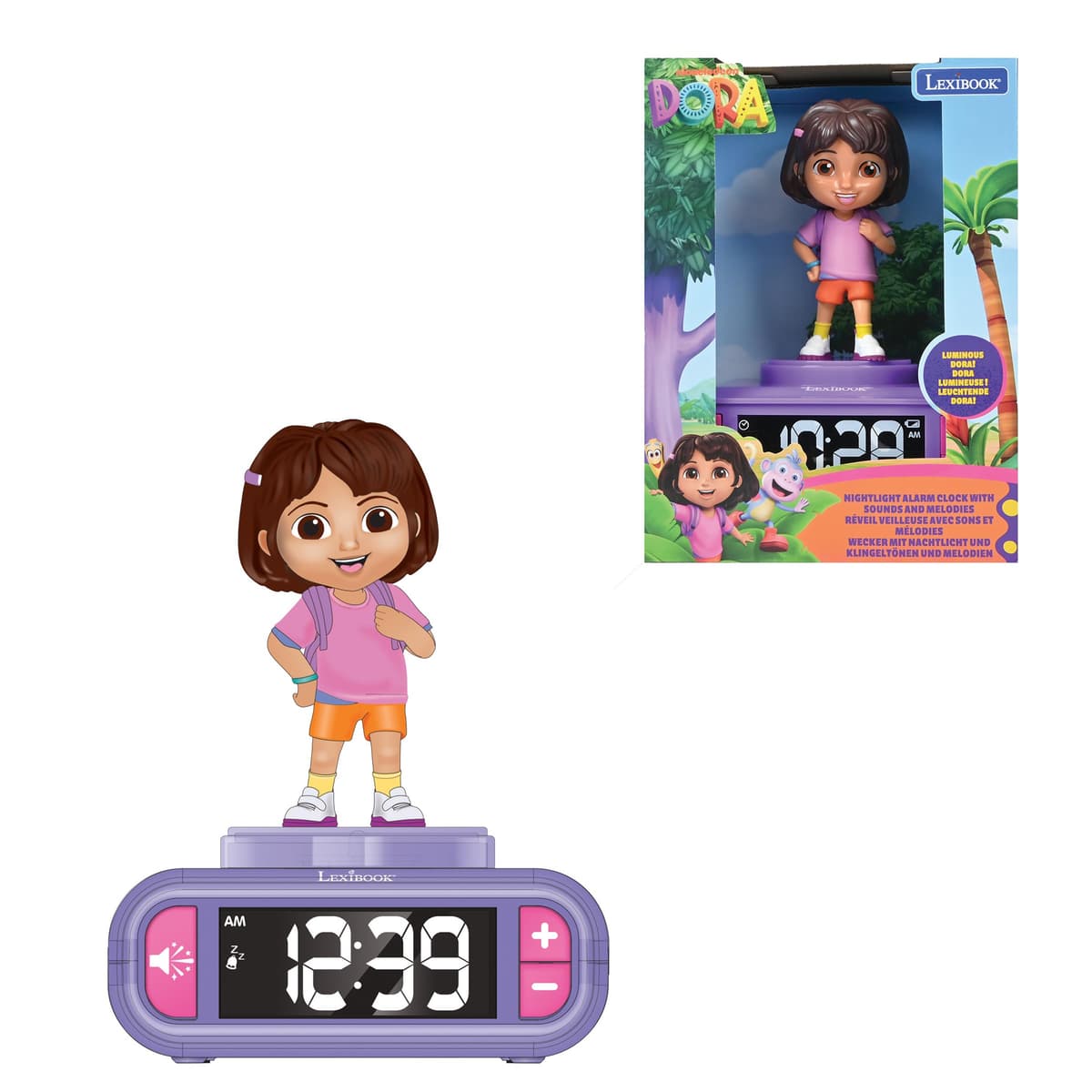 LEXIBOOK Reloj Despertador del Unicornio, Pantalla LCD Digital y luz de Noche integrada, quitamiedos niña-RL800UNI, Color Rosa (RL800UNI), Color/Modelo Surtido — view 19