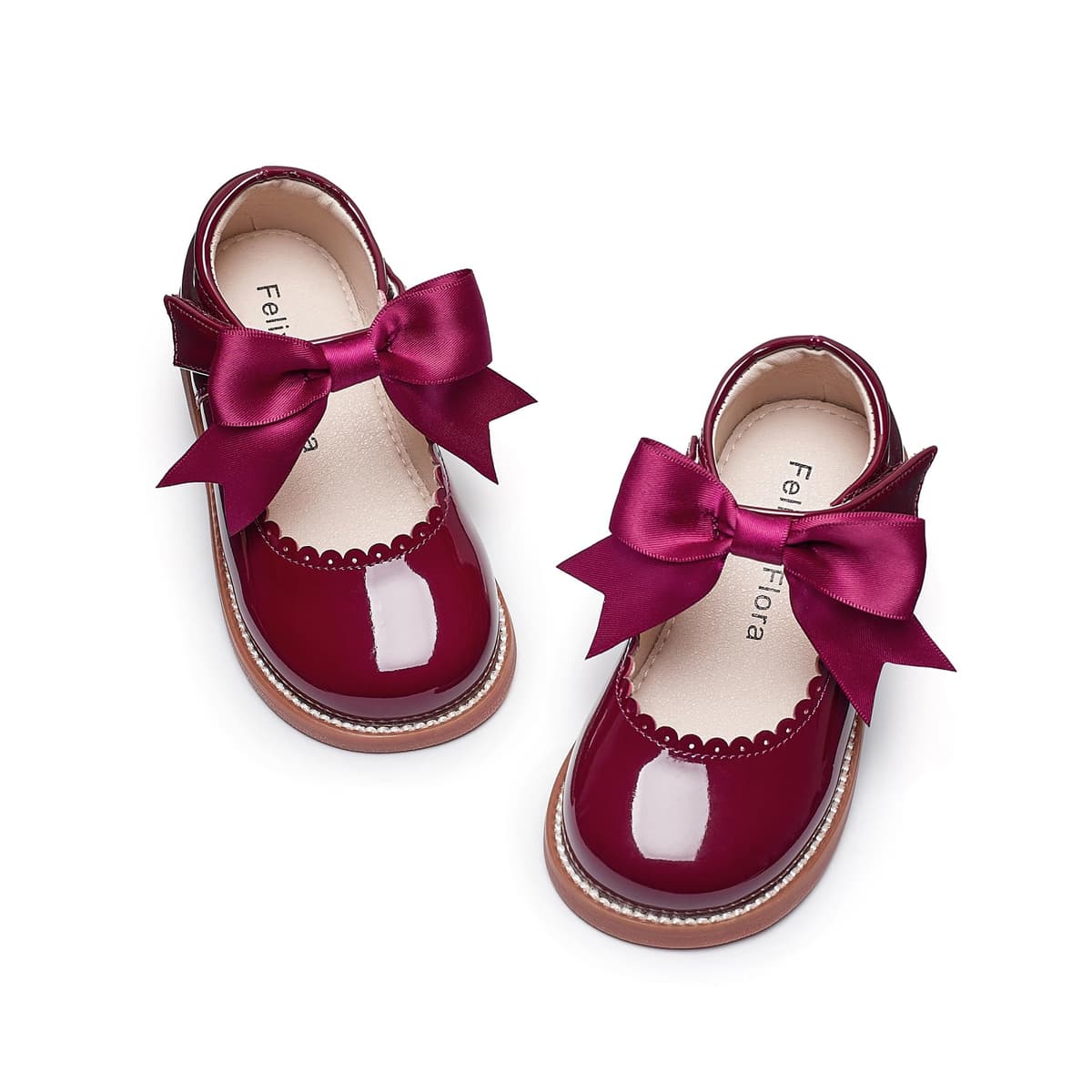 Felix & Flora Toddler Little Girl Mary Jane Dress Shoes - Ballet Flats for Girl Party School Shoes — view 56
