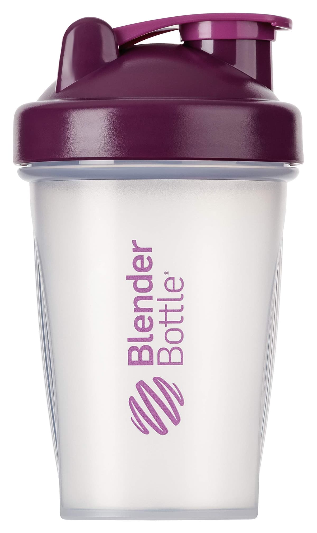 BlenderBottle Classic Botella de agua | Botella mezcladora de batidos de proteínas | con batidor Blenderball | libre de BPA | 590ml - blanco