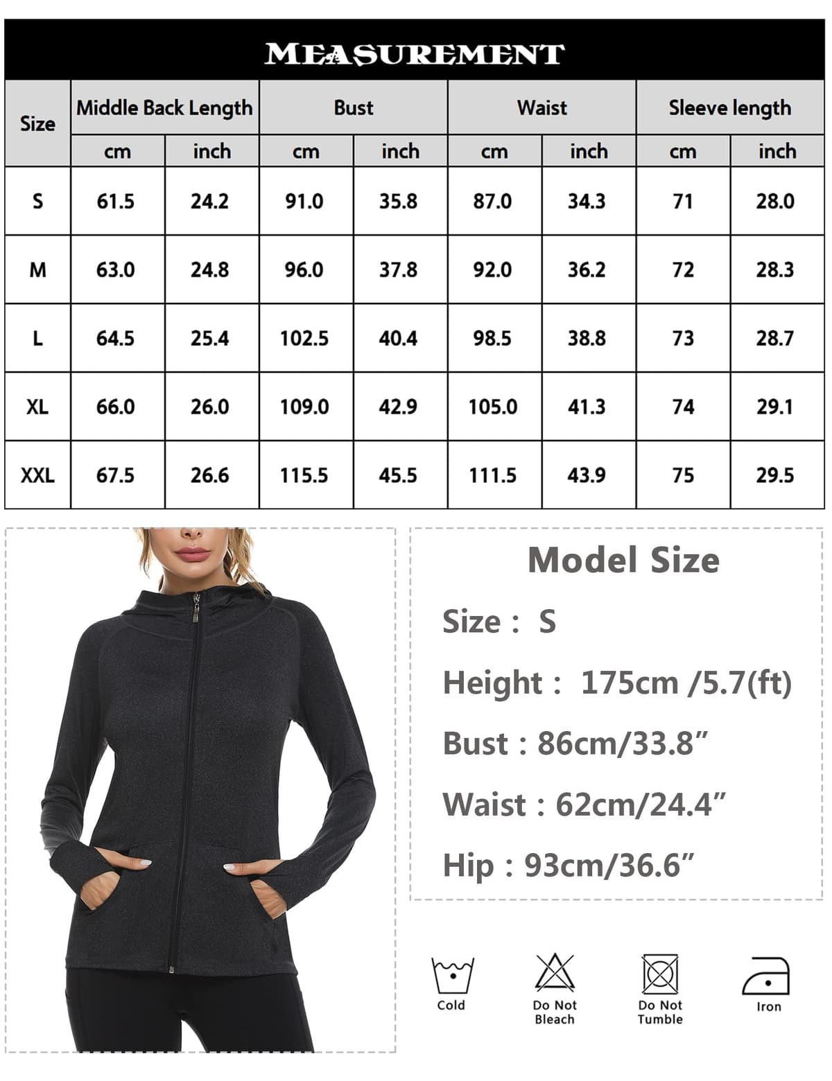 Sykooria Damen Laufjacke Voll Reißverschluss Sportjacke sudadera bebe Mujer — view 5