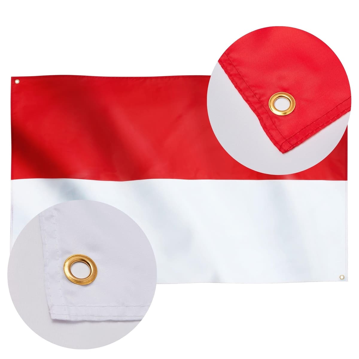 Runesol Cornwall Flag - 91x152cm, 3ft x 5ft, Cornish Flag, 4 Grommets, Eyelet in Every Corner, Premium Quality, Inside & Outside Use, Vivid Colours — view 833