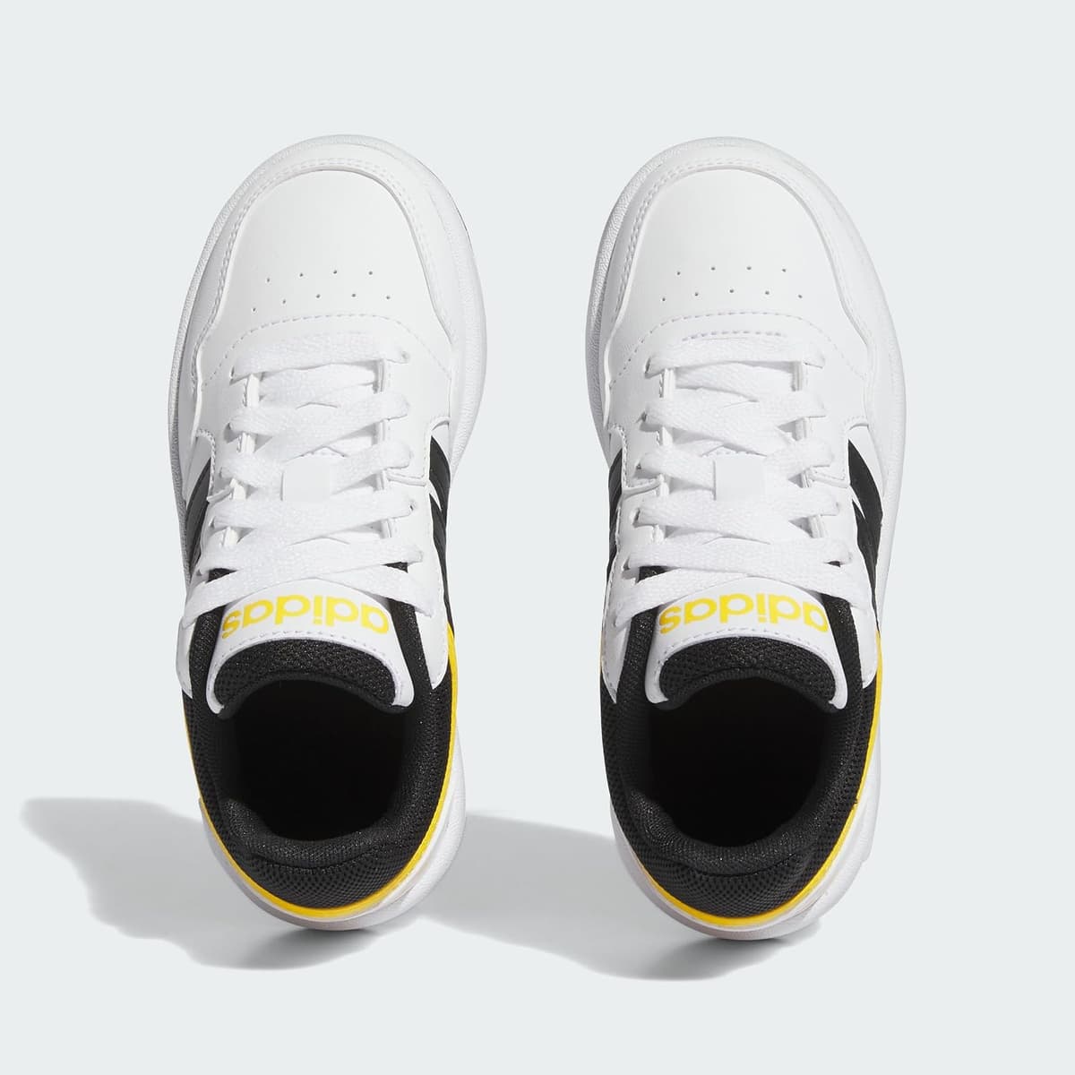 adidas Hoops Shoes 1 UK Cloud White Core Black Bold Gold — view 2