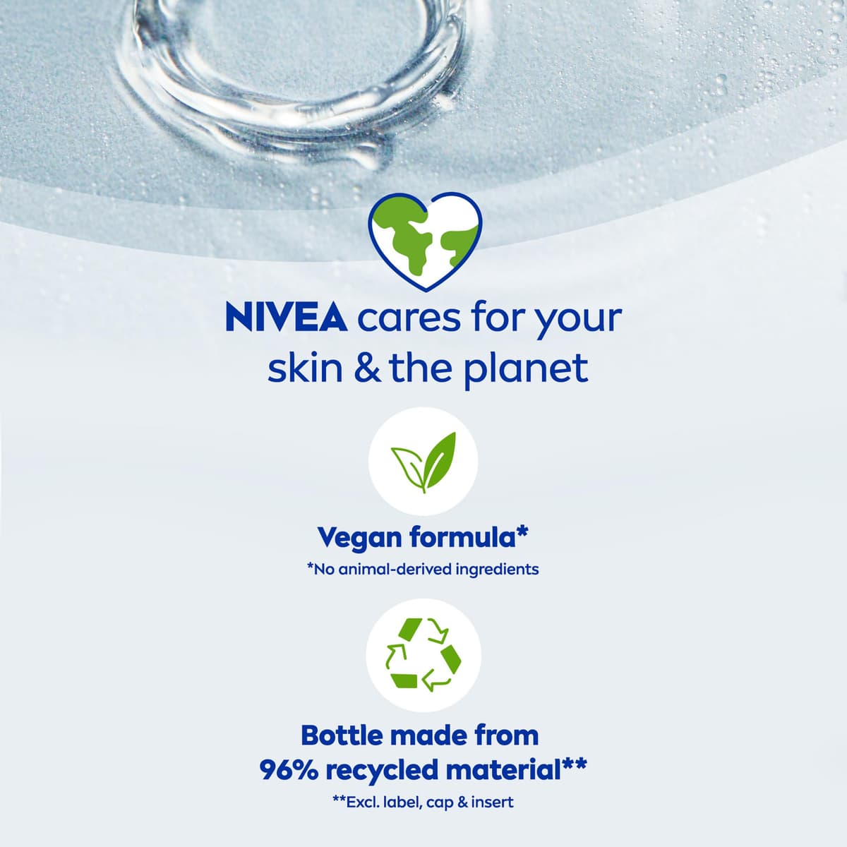 NIVEA Double Effect Waterproof Eye Make-Up Remover (125ml), Daily Use Face Cleanser for Make-Up and Mascara with Cornflower Extract and Biotin — view 6