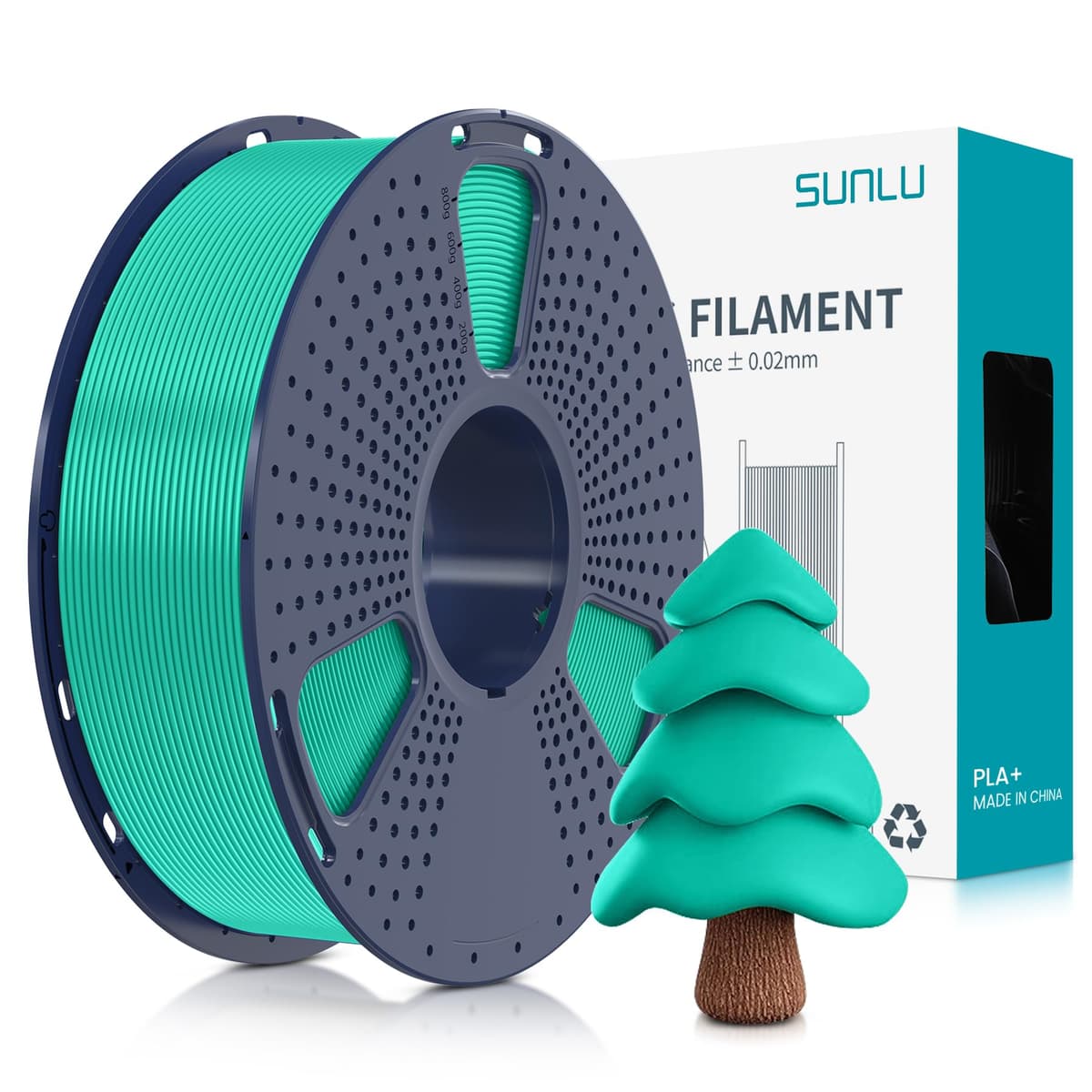 SUNLU Pack de 16 Colores Filamento PLA Plus, Filamento PLA+ Multicolor para Impresoras 3D 1.75mm, Embalado al Vacío Individualmente, 0.25kg/Bobina, Total 4kg, 16 Bobinas​ — view 56