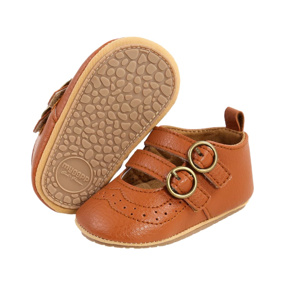 Baby Girls First Walking Shoes Mary Jane PU Leather Anti-Slip Princess Shoes Infant Baby Shoes — view 52