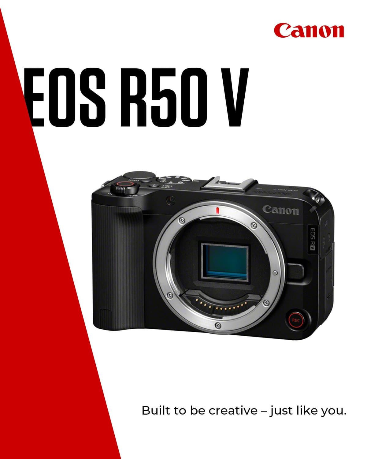 Canon EOS R50 V - Vlogging Camera Body Only Compatible with Canon RF Lens | Content Creator Equipment for Vlogging & Travel | Bluetooth Enabled — view 2