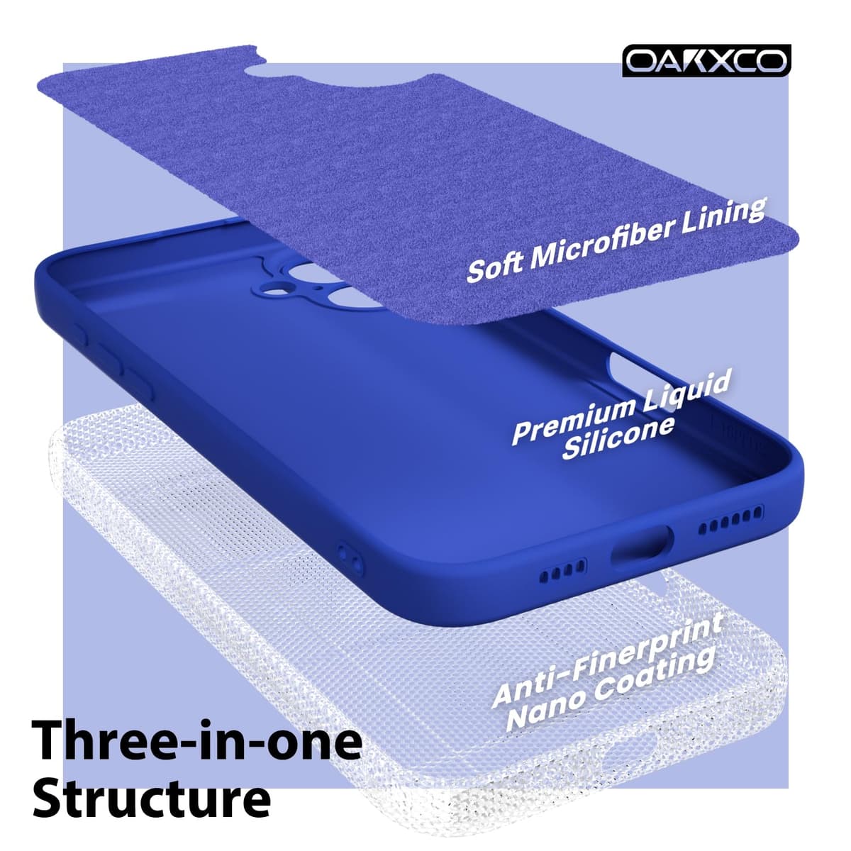 oakxco for iPhone 17 Pro Max Phone Case Liquid Silicone, Cute Thin Slim Grip Soft Rubber Gel for Women Men, Smooth Matte TPU Plain Solid Color Girly Simple Case with Camera Cover, Light Pink — view 266