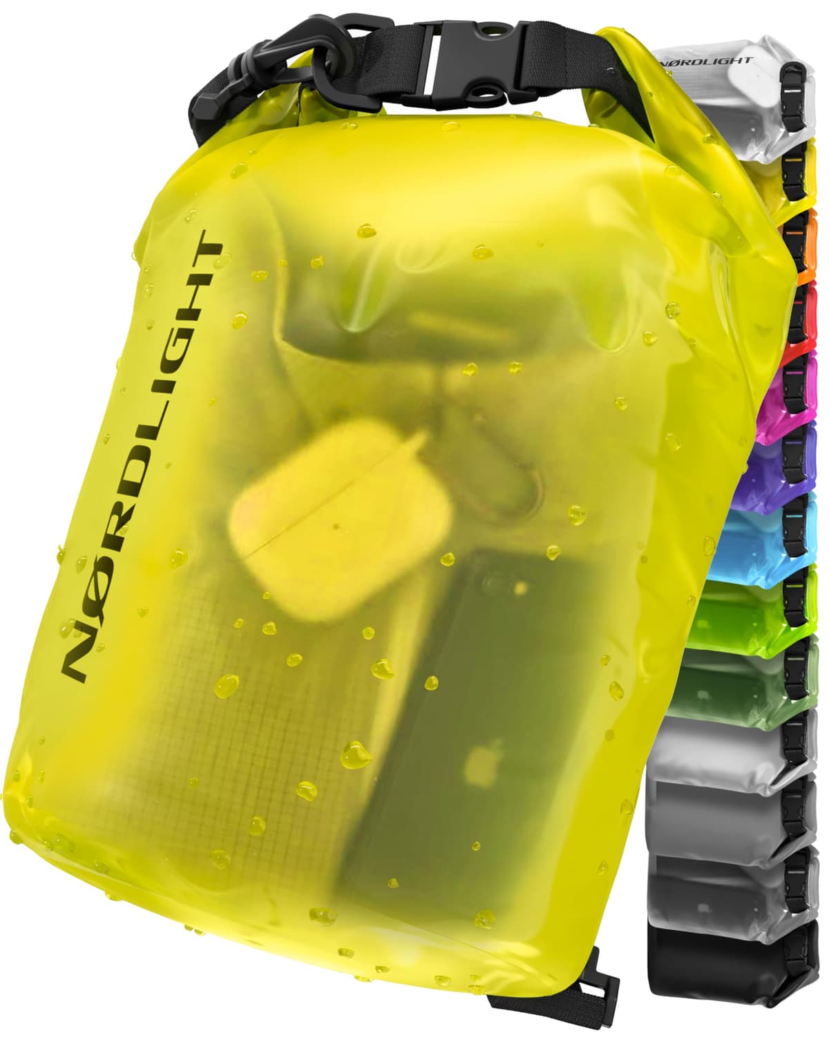 Nordlight Mochila Impermeable Roll Top 25L - Hybrid 25" | Bolsa Seca Con Compartimento Para Portátil De 15 Pulgadas, Bolsillos Exteriores E Interiores, Sistema De Transporte Acolchado