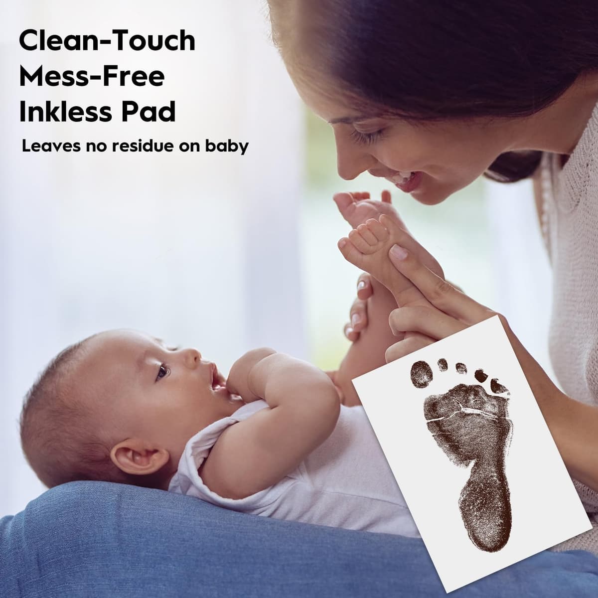 TATUNER Baby Hand and Footprint Kit Inkless - Mess Free Ink Pad, Paw Print Kit for Dogs and Cats, Safe Clean Touch Ink Pads for Newborn Handprints — view 96