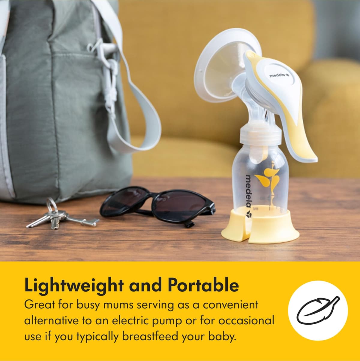 Medela Harmony Manual Breast Pump, Compact Swiss Design with PersonaFit Flex Shields and Medela's 2-Phase Expression Technology — view 5
