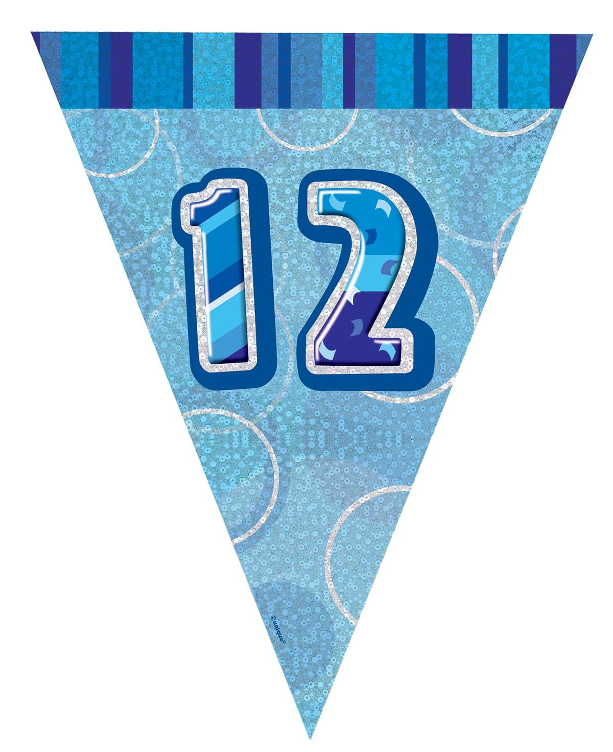 Unique Party 92068 - 9ft Foil Glitz Pink Happy 80th Birthday Banner — view 203