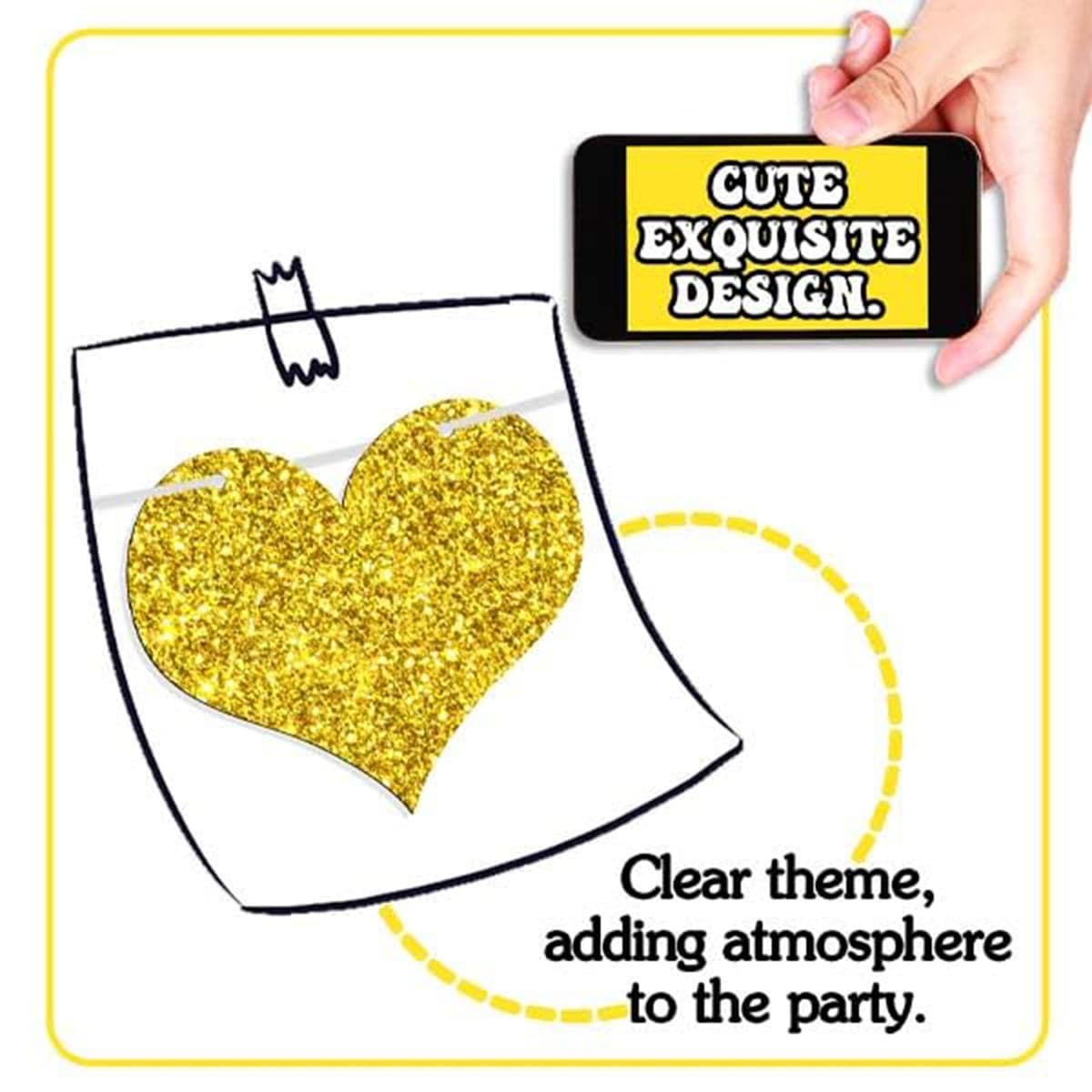Prom Decorations 2026 Prom Banner, Gold Glitter Proms Decoration, Large Banner Decorations for Party, Class of 2026 Graduation Party Supplies for High School College, Prom's Backdrop for Photoshoot — view 4