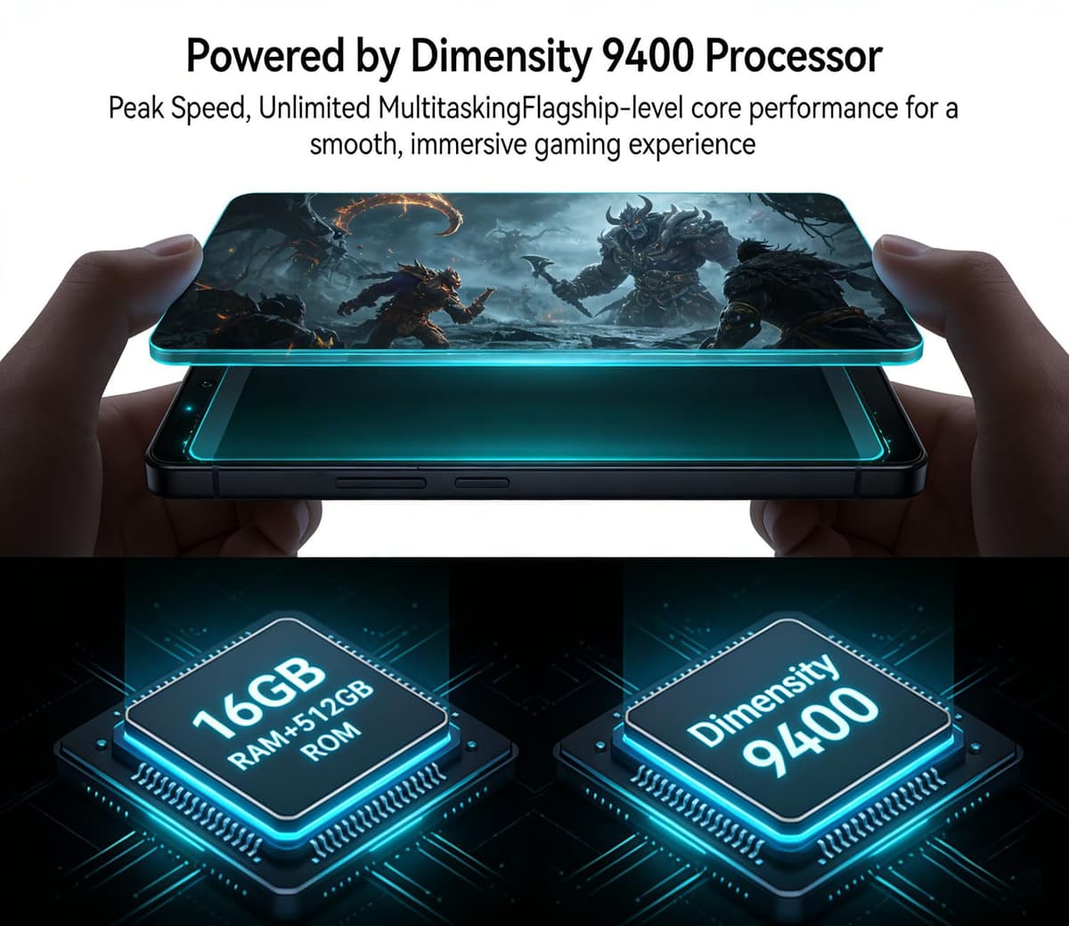 OBXIN S25 Ultra Unlocked Phone,16GB+512GB Smartphones and Android 16, 7000mAh+6.9"+120Hz Unlocked Cell Phone, 108MP Dual Camera/Dual SIM/Facial Recognition (Blue) — view 2
