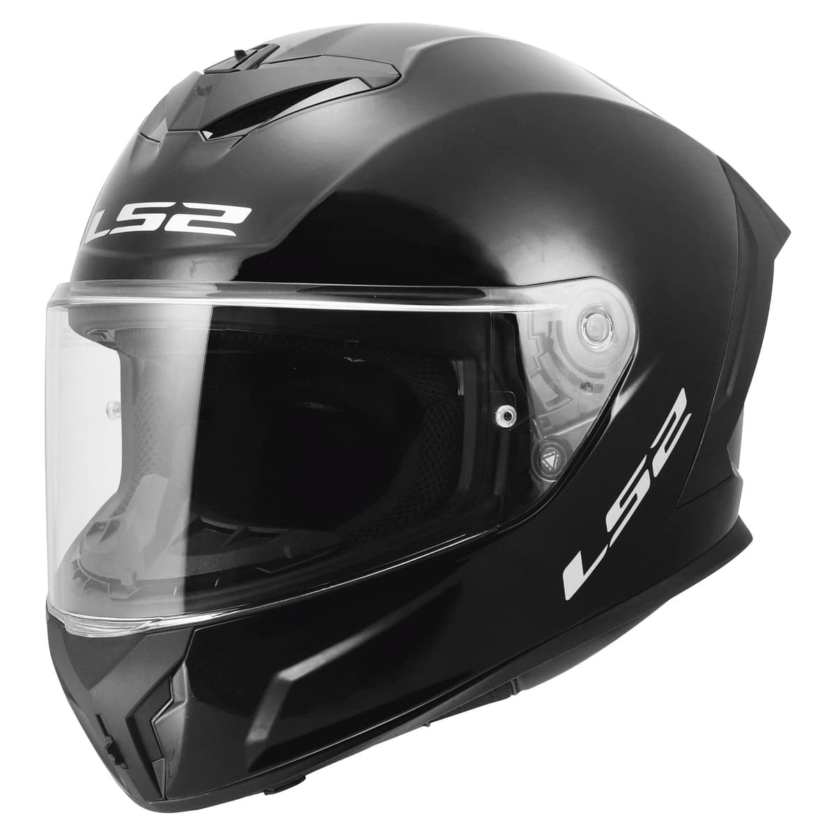 LS2, Integral Motorcycle Helmet RAPID III Solid Gloss Black — view 2
