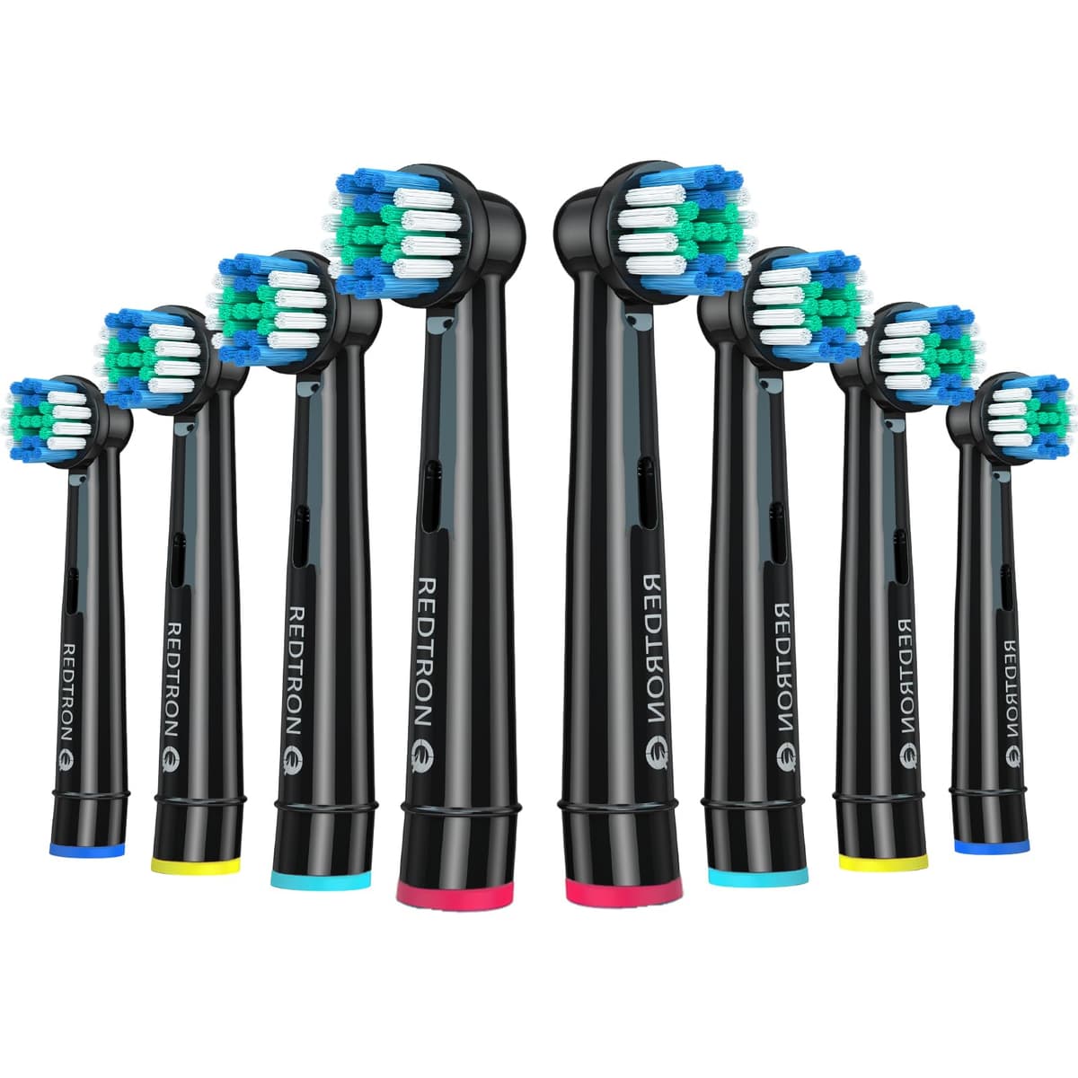 REDTRON Recambios para Cepillo de Dientes Eléctrico compatible con Oral B (8 unidades), Cabezal de cepillo de dientes Precision Clean Pro1000 Pro3000 Pro5000 Pro7000 y más