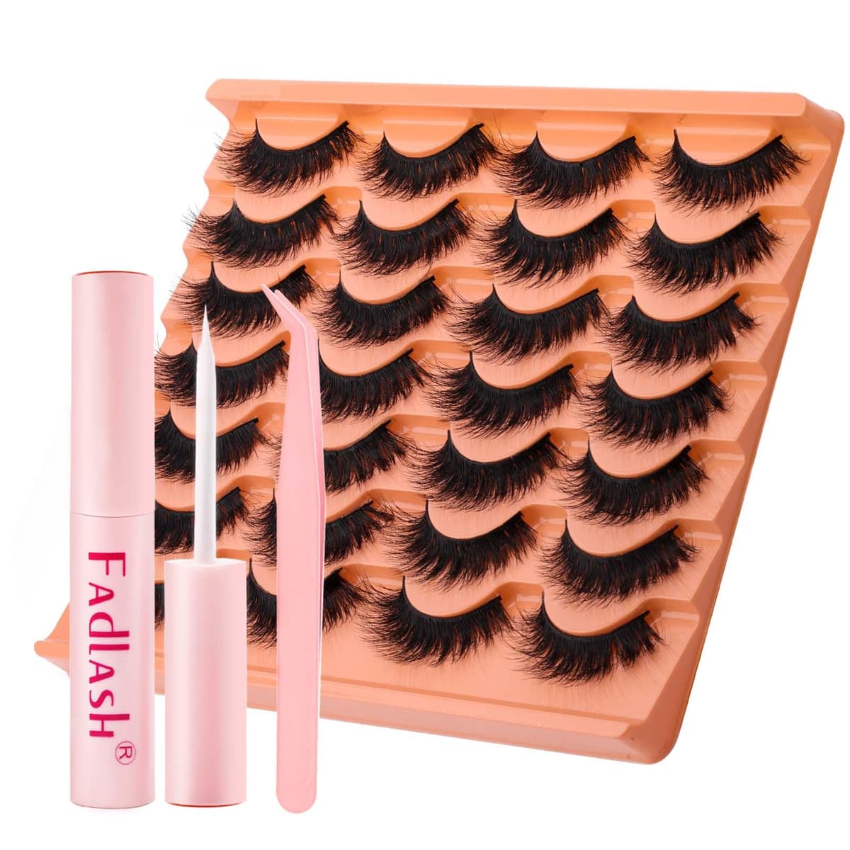FADLASH 280pcs Extensiones Pestañas Postizas Individuales 40D Cluster Lashes 0.07mm Rizo D Mix 8-16mm Volumen Ruso Pestañas Racimo — view 66