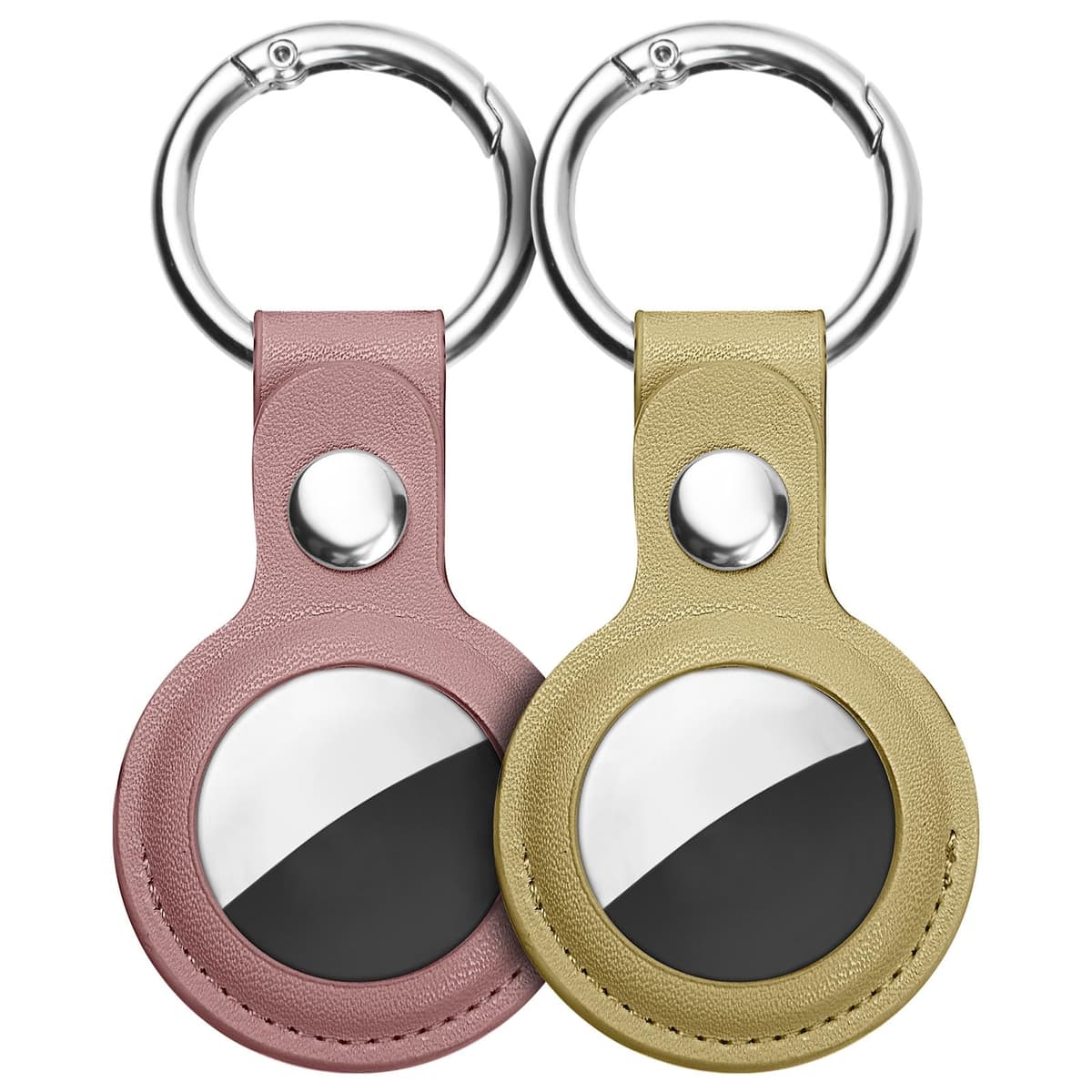 Ainiv Llavero para AirTag, 1 Pieza Llaveros para AirTag Funda Protectora, PU Localizador Portátil Antipérdida, Protectora de Cuero Funda Bluetooth Tracker Mascotas y Mochilas — view 17