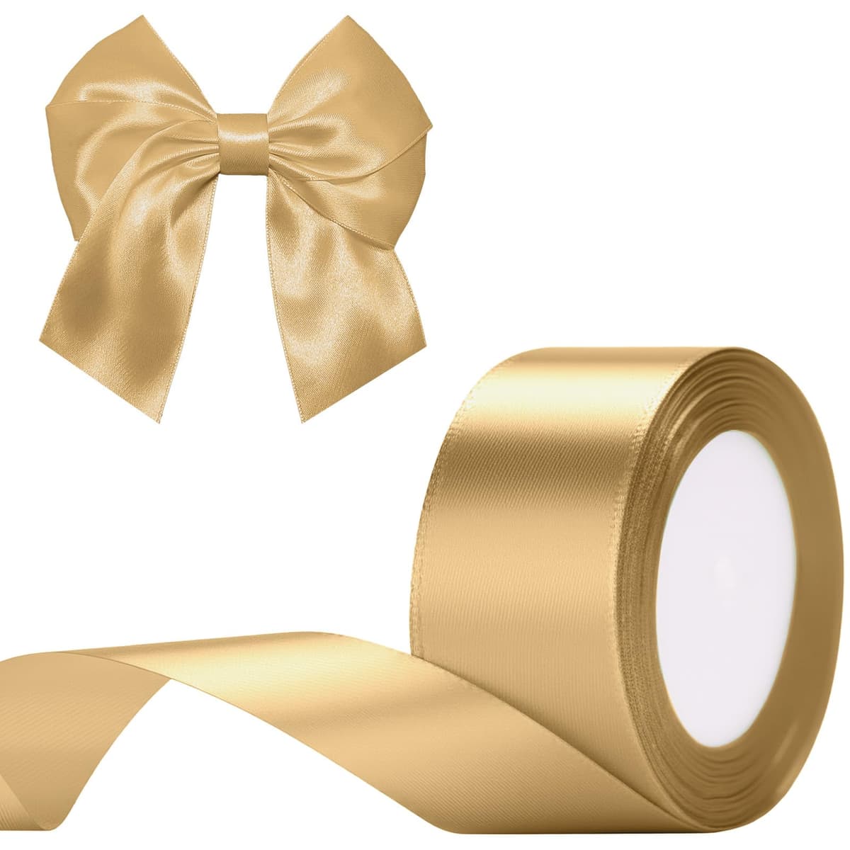 G2PLUS Baby Pink Satin Ribbons 10mm: Thick Fabric Gift Wrap Ribbons for Crafting, Party Decoration, 22m — view 74
