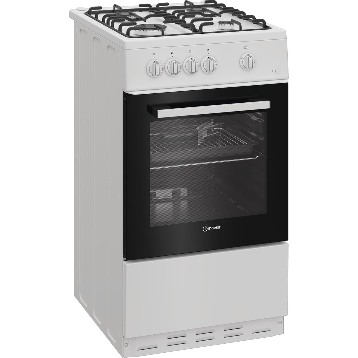 Indesit I5G1KMW 50cm wide Single Oven Gas Cooker - White - A/A Rated — view 2